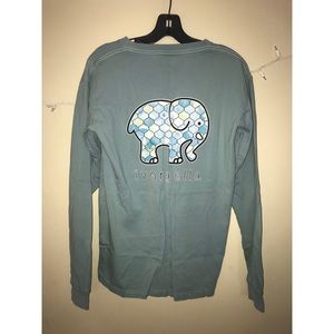 Small Light Blue Ivory Ella Long Sleeve T-Shirt